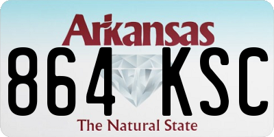 AR license plate 864KSC