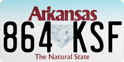 AR license plate 864KSF