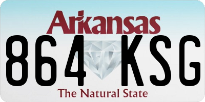 AR license plate 864KSG