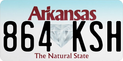 AR license plate 864KSH