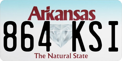 AR license plate 864KSI