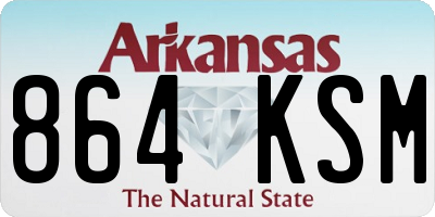 AR license plate 864KSM