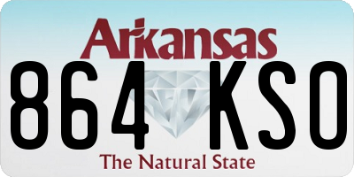 AR license plate 864KSO