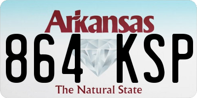 AR license plate 864KSP