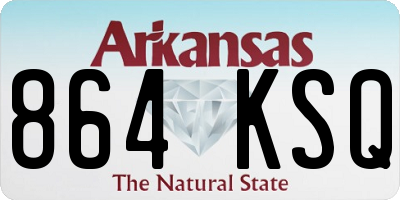 AR license plate 864KSQ