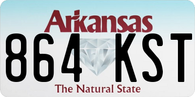 AR license plate 864KST