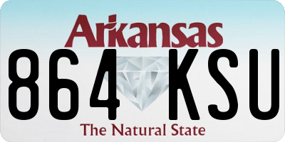 AR license plate 864KSU