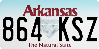 AR license plate 864KSZ