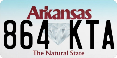 AR license plate 864KTA