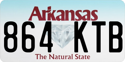 AR license plate 864KTB