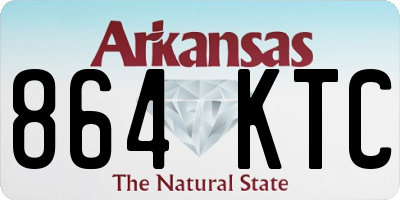 AR license plate 864KTC