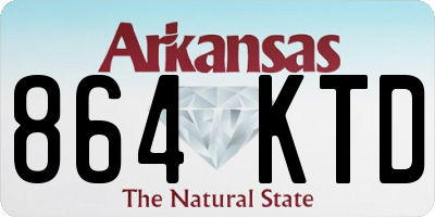AR license plate 864KTD