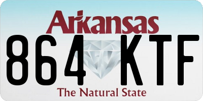 AR license plate 864KTF