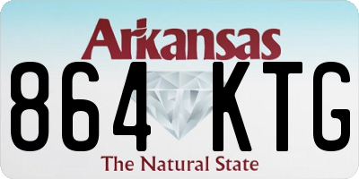 AR license plate 864KTG