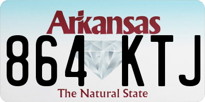 AR license plate 864KTJ