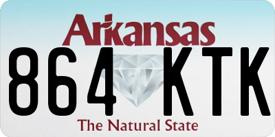 AR license plate 864KTK