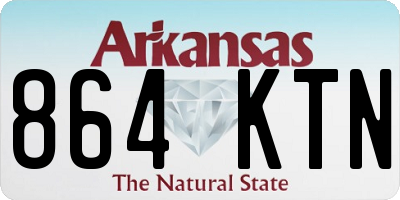 AR license plate 864KTN