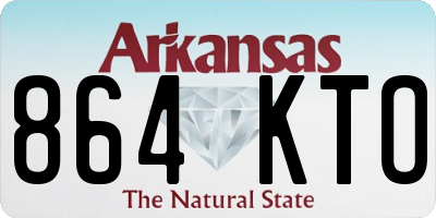 AR license plate 864KTO