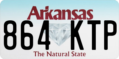 AR license plate 864KTP