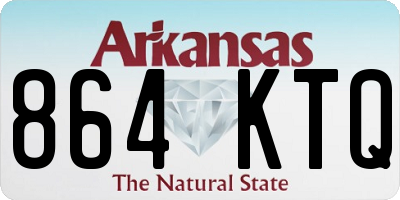 AR license plate 864KTQ