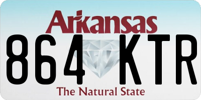 AR license plate 864KTR