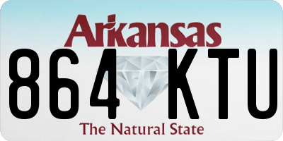 AR license plate 864KTU