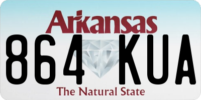 AR license plate 864KUA