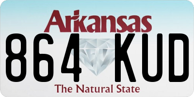 AR license plate 864KUD