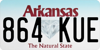 AR license plate 864KUE