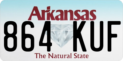 AR license plate 864KUF