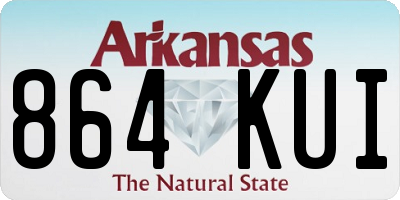 AR license plate 864KUI