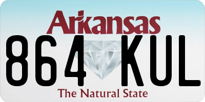 AR license plate 864KUL