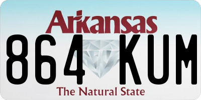 AR license plate 864KUM