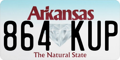 AR license plate 864KUP