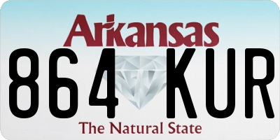 AR license plate 864KUR