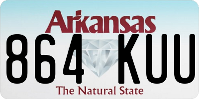 AR license plate 864KUU