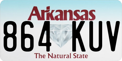 AR license plate 864KUV