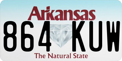 AR license plate 864KUW