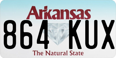 AR license plate 864KUX
