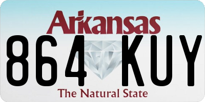 AR license plate 864KUY