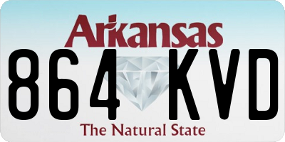 AR license plate 864KVD