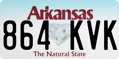 AR license plate 864KVK