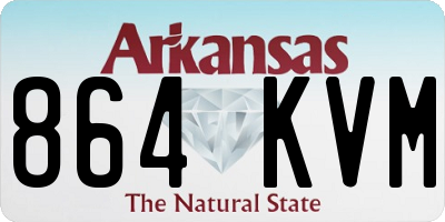 AR license plate 864KVM