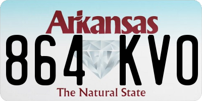 AR license plate 864KVO