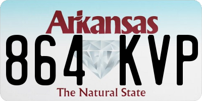 AR license plate 864KVP