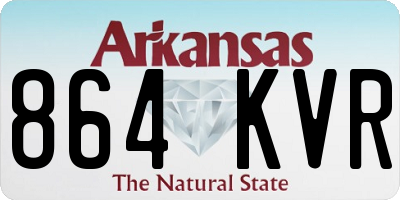 AR license plate 864KVR