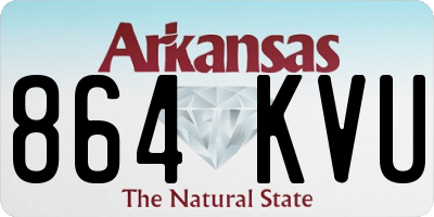 AR license plate 864KVU