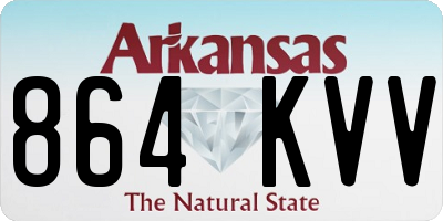 AR license plate 864KVV