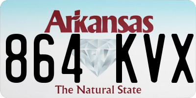 AR license plate 864KVX