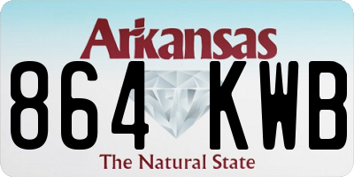 AR license plate 864KWB